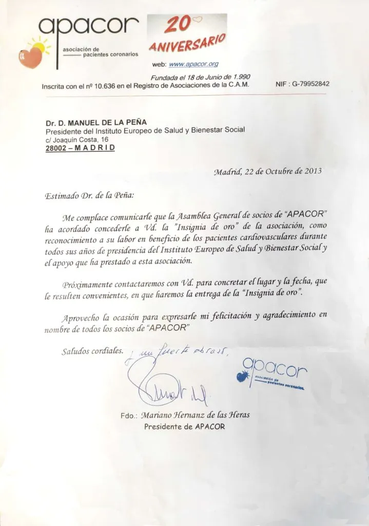 Presidente de APACOR